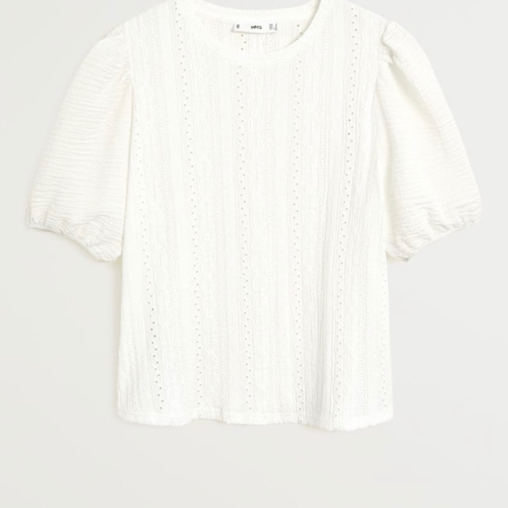 Mango Puffed Sleeves T-shirt